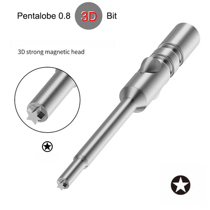 2UUL KAKA Adjustable Torque Screwdriver with Pentagonal 0.8 Cross 1.2 Y 0.6 Tool Precision Screwdriver Phone Disassembly Repair