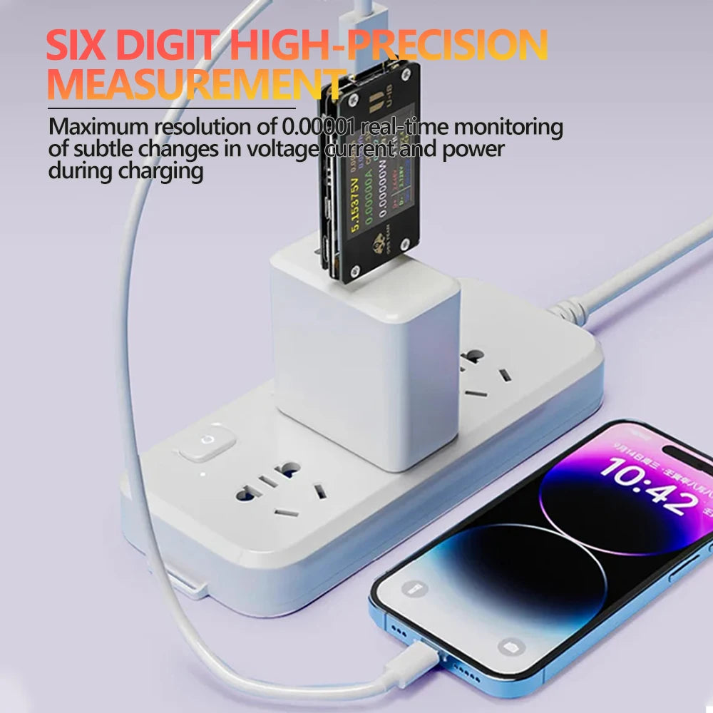 OSS U18 Voltage Current Tester Support Fast Charging Charging Current/Voltage Testing Capacity Cable Resistance Measurement Tool