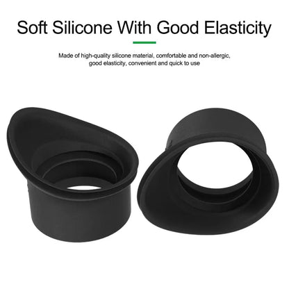 RELIFE M-26 Microscope 3D Goggles Rubber Eyepiece Cover Guards Silicone Eyecup Stereo Microscope Parts Telescopes Eyecups