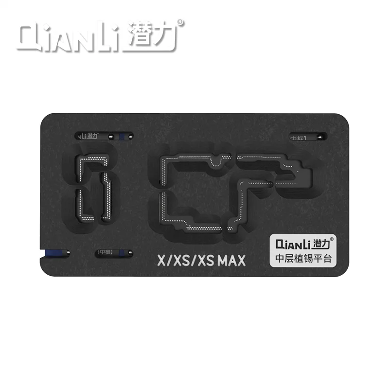 QIANLI Middle Frame Reballing Platform for Phone X 11 12 13 14 Series BGA Reballing Tin Planting Station with Stencil