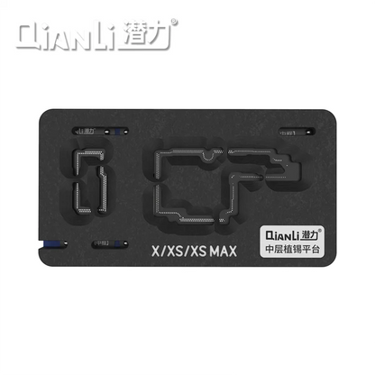 QIANLI Middle Frame Reballing Platform for Phone X 11 12 13 14 Series BGA Reballing Tin Planting Station with Stencil