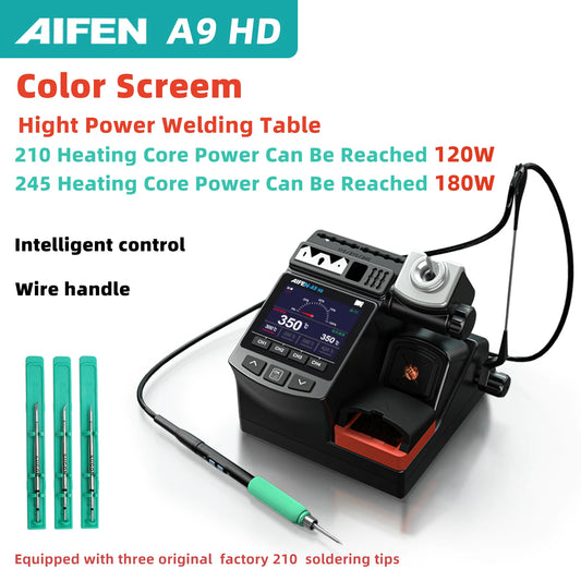 Estación de soldadura AIFEN A9HD de 180 W para mangos C210/C245