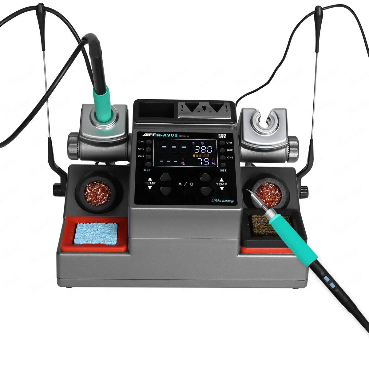 AIFEN A902 Rework Platform With C210 C245 Double Handles Welding for Phone PCB BGA Repair Solder Tools Soldering Station