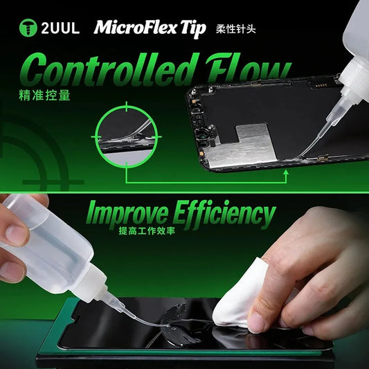 2UUL CS10 Puntas de aguja flexibles para microdosificación, 50 piezas