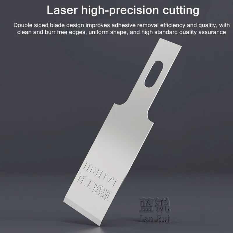 Lanrui 007 10PCS CPU Glue Removing Balde Set for Mobile Phone High Toughness Precision Cutting Knife CPU Repair Glue Shovel