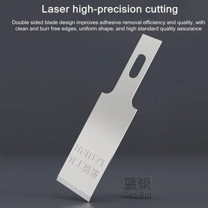 Lanrui 007 10PCS CPU Glue Removing Balde Set for Mobile Phone High Toughness Precision Cutting Knife CPU Repair Glue Shovel