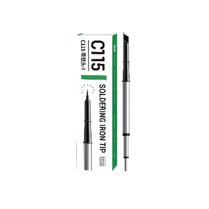 2UUL C115 Soldering Iron Tip K I S Precision Fast Heating Universal Replacement Solder Tips for Mobile PCB Repair Tools