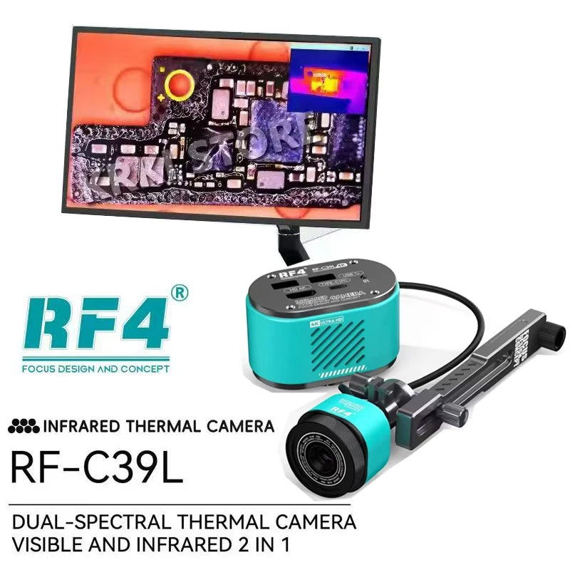 Cámara térmica RF4 RF-C39L con soporte de apoyo
