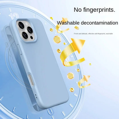 Original Liquid Silicone For Magsafe Magnetic Case For iPhone 18 17 Air 16 E 15 14 13 Pro Max Plus Charging Skin-friendly Cover