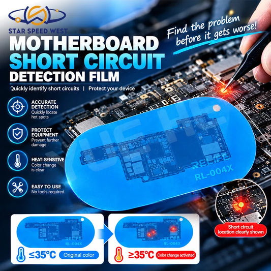 RELIFE RL-004X Almohadilla localizadora de cortocircuitos, lámina termocrómica sensible a la temperatura para localizar fallos por puntos calientes en placas base y reparación