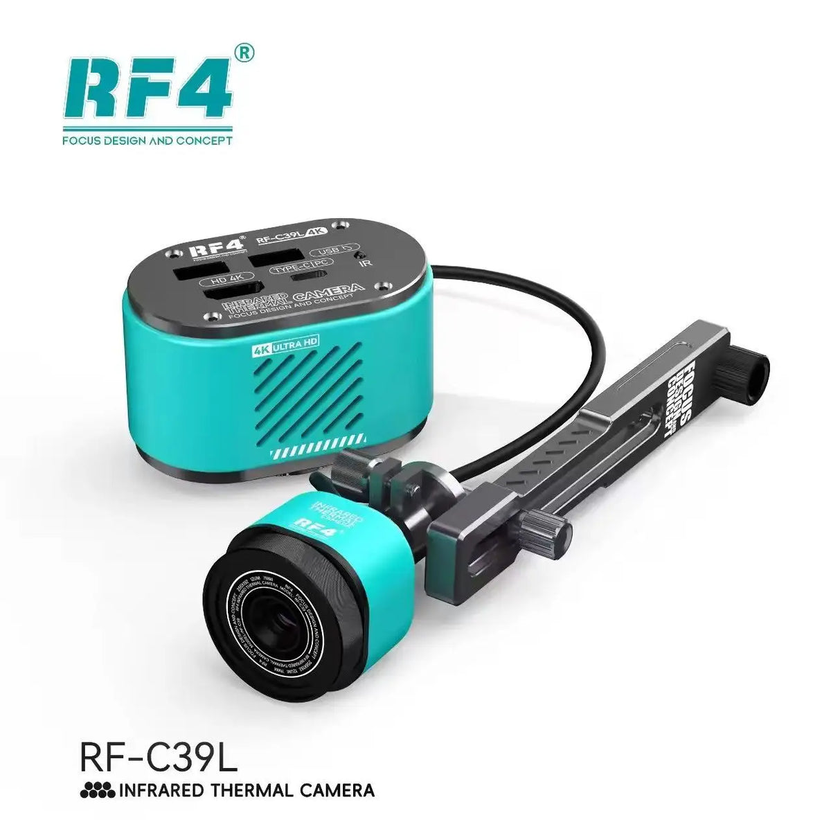 Cámara térmica RF4 RF-C39L con soporte de apoyo