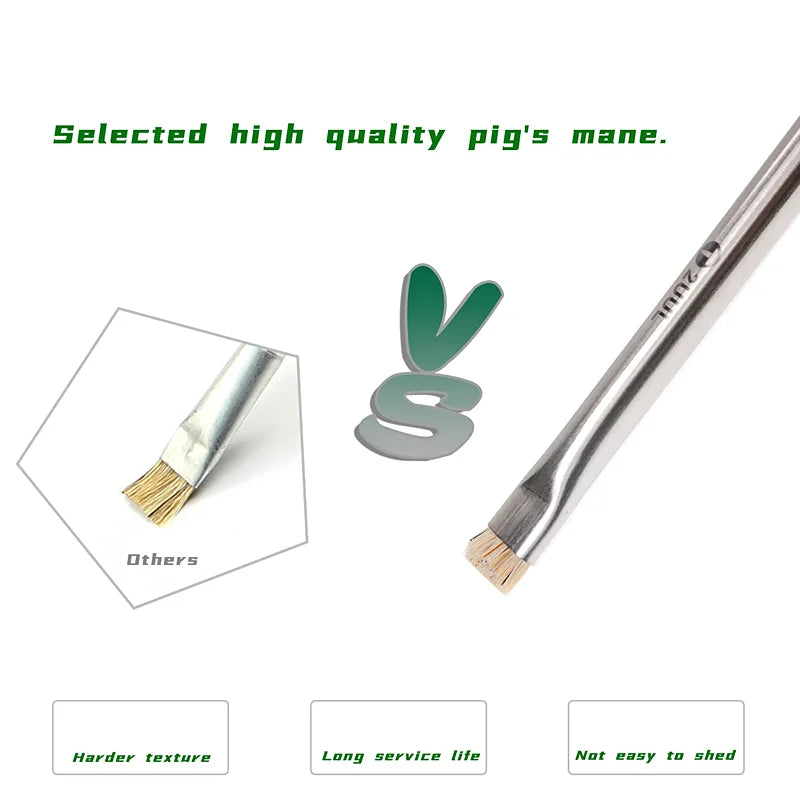 2UUL CL11 Dual Heads Bristle Brush for Mobile Phone Repair Anti Static PCB Chip IC Cleaning Hand Tools Dust Removal Brush