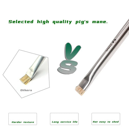 2UUL CL11 Dual Heads Bristle Brush for Mobile Phone Repair Anti Static PCB Chip IC Cleaning Hand Tools Dust Removal Brush