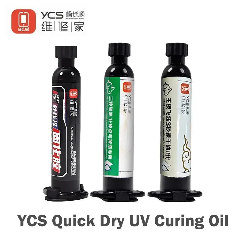 YCS 3S Fast UV Curing Solder Mask Adhesive for PCB & Motherboard Repair