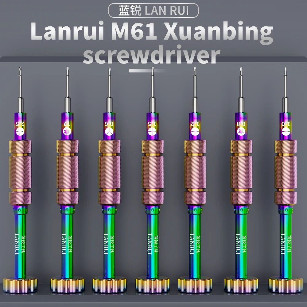 LANRUI M61 Xuanbing S2 Alloy Steel Screwdriver for Phone Tail Internal Screws Disassembly Precision Repair Tool Kit Opening Tool