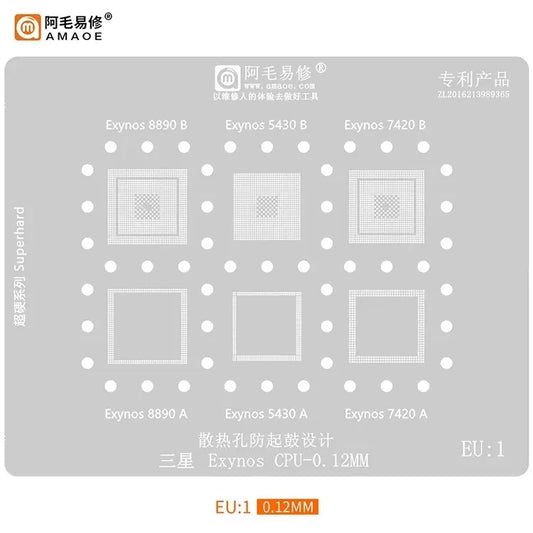 Plantilla BGA Samsung Exynos AMAOE EU1-EU5