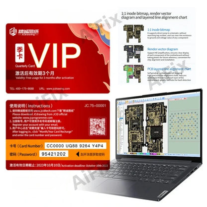 JCID Drawing Schematic Diagram Bitmap JC Drawing Card 1 Year License for iPhone Android Mobile Phone Logic Board Repair ZXW WXJ