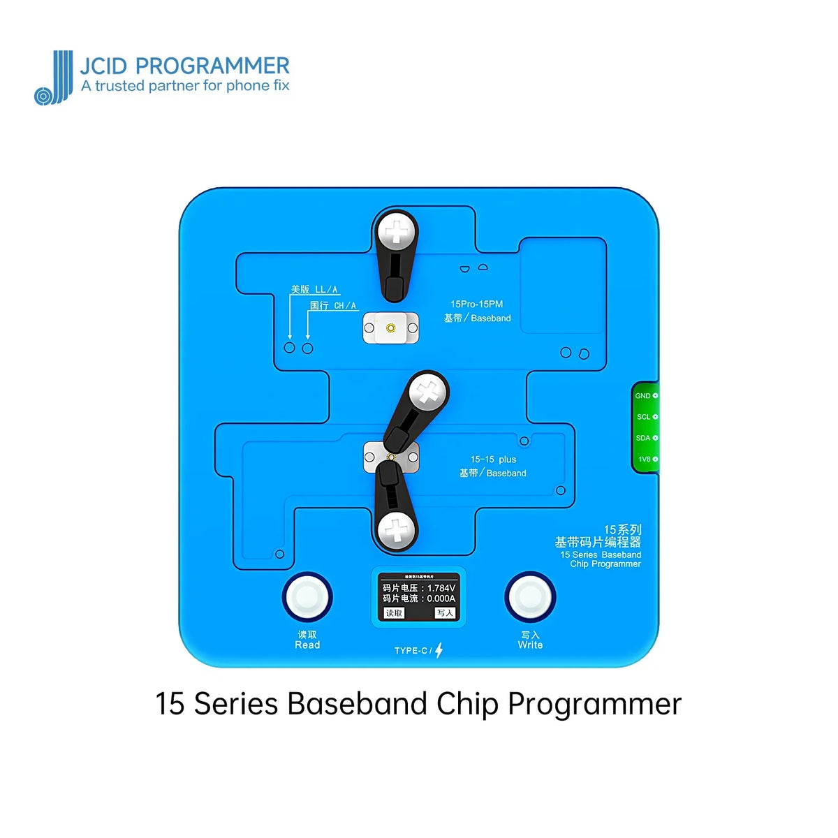 JCID Non-Removal Baseband & Logic EEPROM Chip Programmer for iPhone X-16 Pro Max