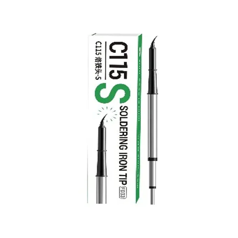 2UUL C115 Soldering Iron Tip K I S Precision Fast Heating Universal Replacement Solder Tips for Mobile PCB Repair Tools