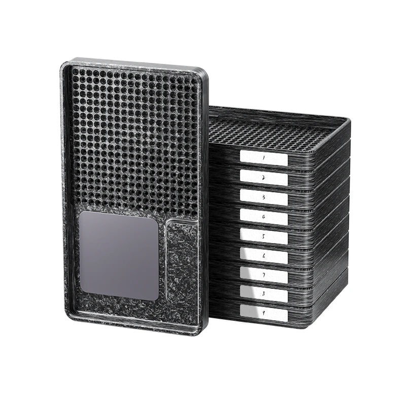 Bandeja de almacenamiento vertical para tornillos Qianli, magnética de dureza suave y firme, organizador de alta eficiencia para tornillos de teléfono