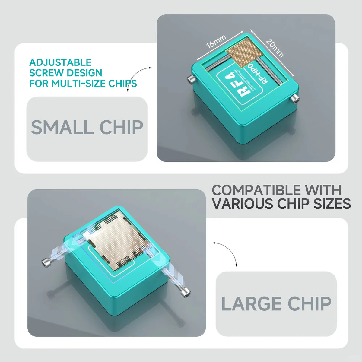Bloque de limpieza de chips de doble cara RF4 RF-HP02