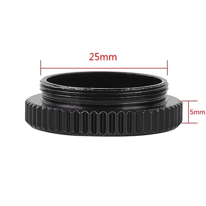 Anillo adaptador para cámara de microscopio AMAOE de 5 mm con montura C-CS