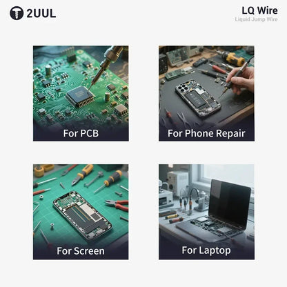 2UUL SC95 Conductive Silver Paste LQ Wire Conductive Silver Paste Flexible Screen Repair Circuit Silver Paste for Phone Repair