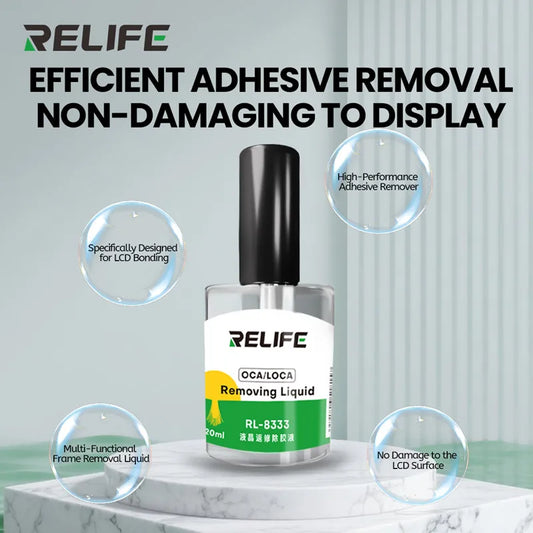 RELIFE RL-8333 20ml LCD Screen Repair Adhesive Remover Liquid for Phone Motherboard Repair Safe Non-Corrosive Glue Dissolver