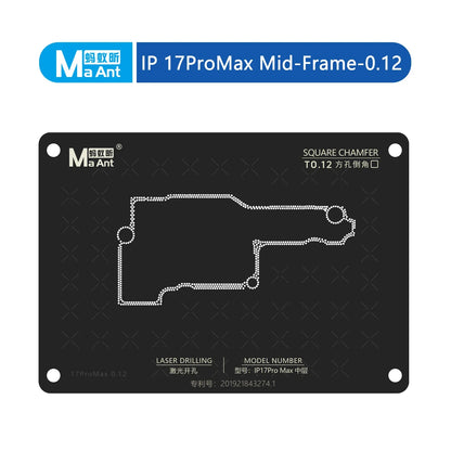 Plataforma MAANT para reballing de la capa intermedia de iPhone X-17