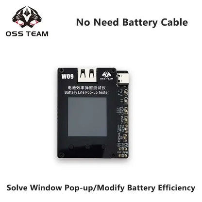 OSS W09 Pro V3 Battery Efficiency Pop up Tester Mobile Phone 11-15 PM No Need External Cable Battery Data Modify Tool