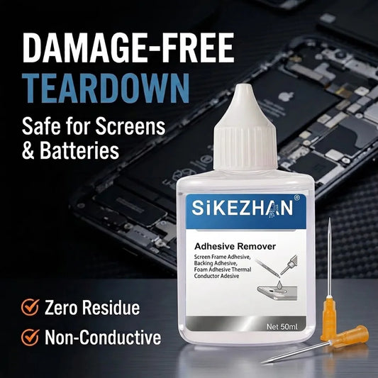 50ml Adhesive Remover Liquid Glue Solvent Precision Tip Fluid for iPhone Screen Frame Battery Repair Non Conductive Cleaner