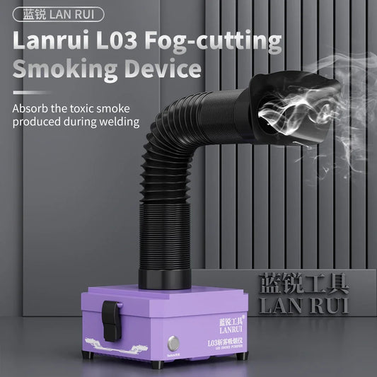 Extractor de humos de soldadura LANRUI L03 con filtración de tres capas