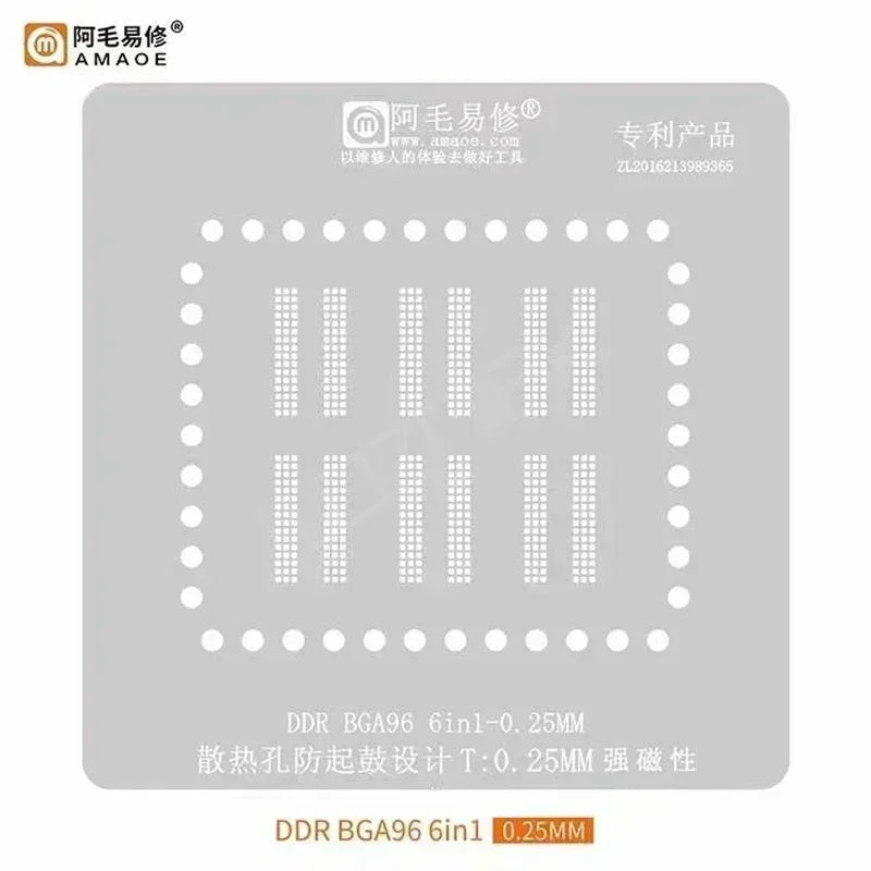Plataforma de reballing de memoria AMAOE DDR-BGA96