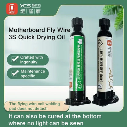 YCS 3S Fast UV Curing Solder Mask Adhesive for PCB & Motherboard Repair