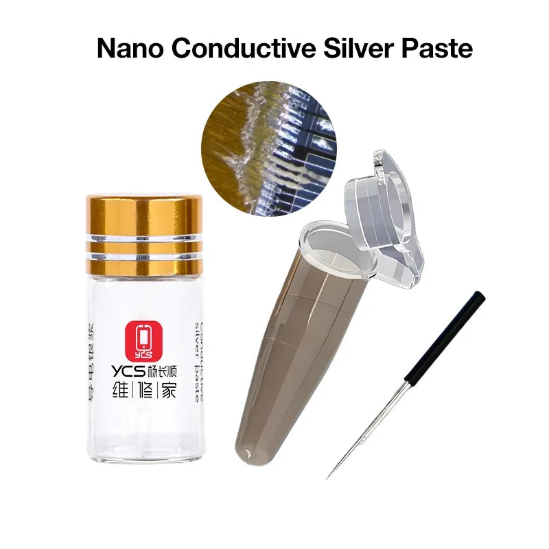 YCS D11 Nano Conductive Silver Paste Low Resistance High Temperature Resistance Mobile Phones Green/Yellow Screen Repair Tool