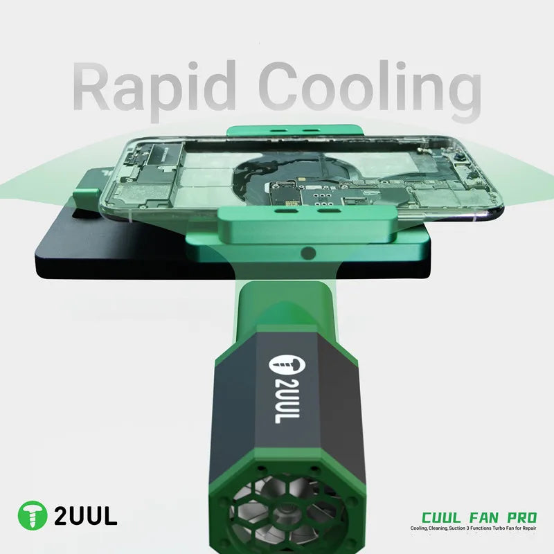 2UUL DA97 DA970 Cuul Fan Vac Pro Portable Air Blower 130000r/min 3 in 1 Mobile Phone Repair Cooling Cleaning Suction Turbo Fan