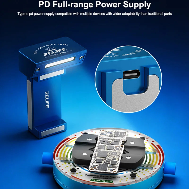RELIFE RL-014G Pro Chip Fly Wire Light Set, Suitable for Precision Fly Wire Repair Tools of Various Chip Motherboards
