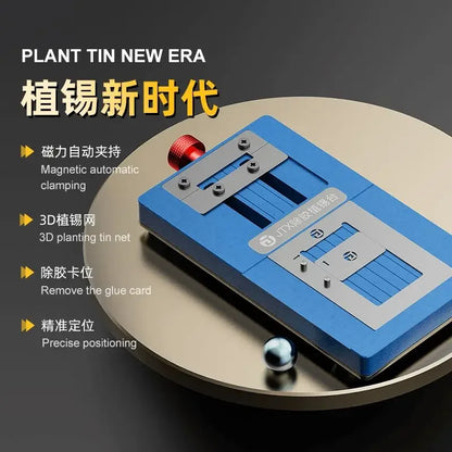 Dispositivo JTX T4 para reballing de CPU BGA y 13 plantillas