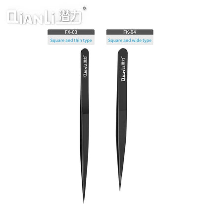 Qianli iNeezy Tweezers Hand Polished Stainless Steel BGA Jumper Repair Tools Non-Magnetic Micro Soldering Forceps