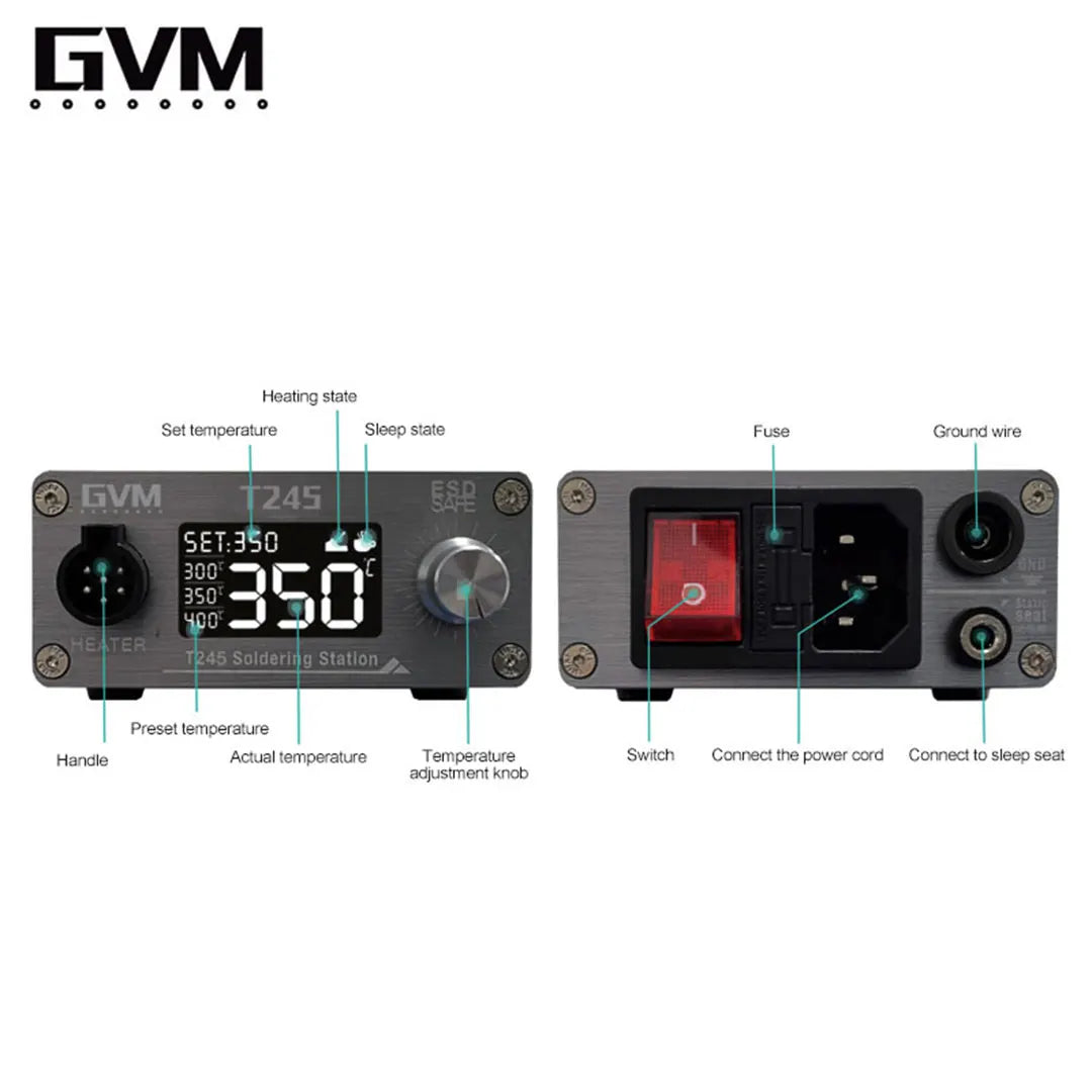 RELIFE GVM T245 Soldering Station Warming Automatic Sleep 130W Soldering Station Mobile Phone Repair Constant Temperature