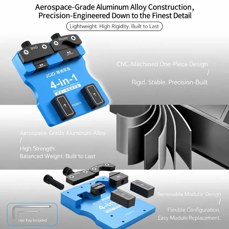 JCID FSA04 4-in-1 Middle Frame Straightener for Phone & Tablet Repair