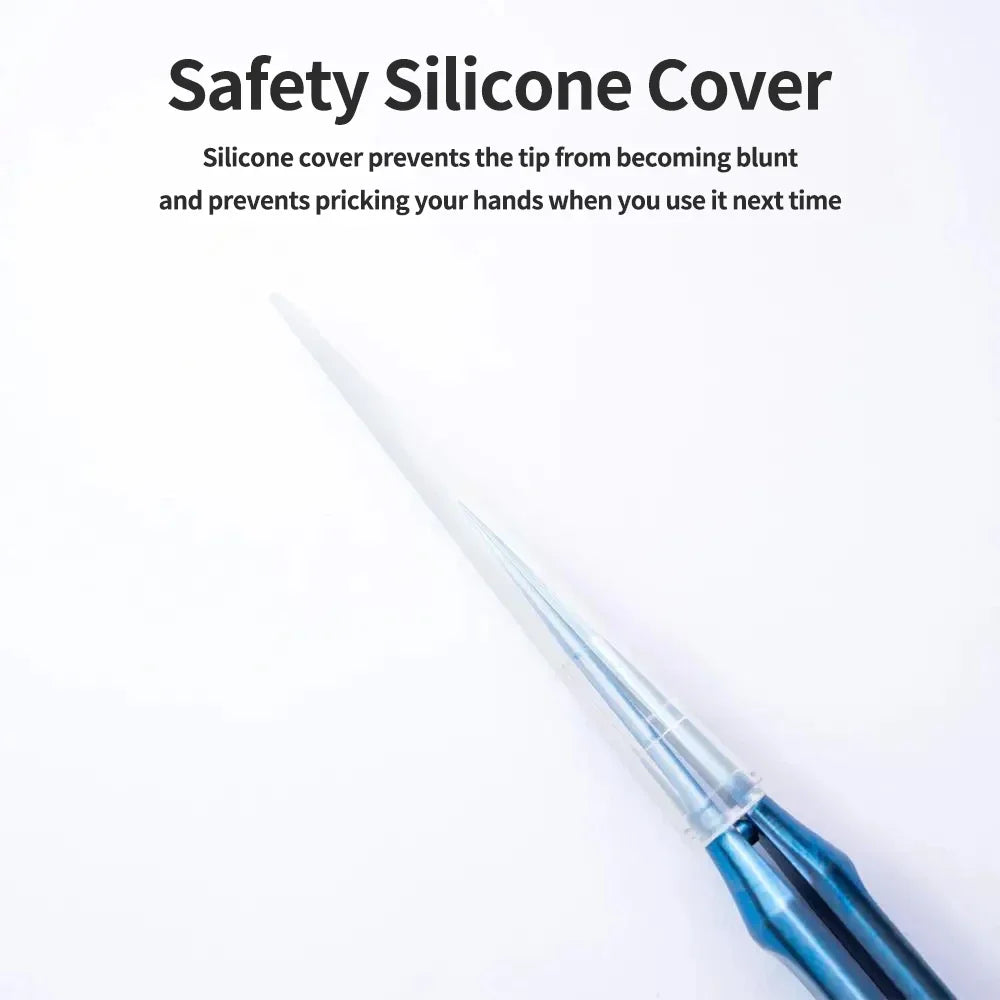 YCS Repair Titanium Alloy Curved Pointed Tweezers for Mobile Phone Computer Motherboard Chip Flying Wire Clamping Tweezers Tool