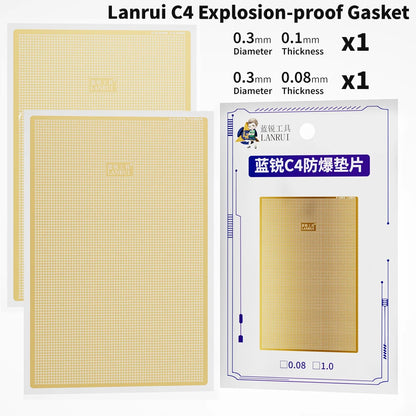 LANRUI C4 Explosion-Proof Gasket for Phone Mainboard Middle Frame Repair Welding Prevent Short Circuit/Improve Soldering Succes
