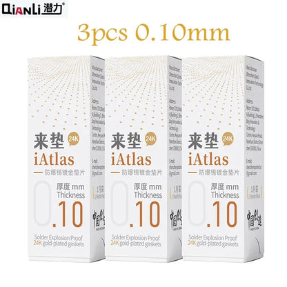 Qianli iAtlas 24k Explosion Proof Gold-plated Foil Gasket for Phones Mainboard Middle Frame Chip Filling Reballing Repair Tool