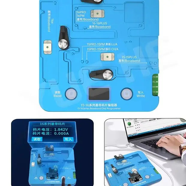 JCID Non-Removal Baseband & Logic EEPROM Chip Programmer for iPhone X-16 Pro Max