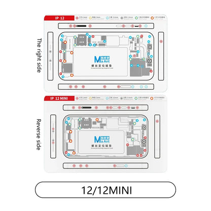 MaAnt screw positioning plus magnetic pad for iPhone X-15pro Max screw holder chart pad mobile phone repair and disassembly tool