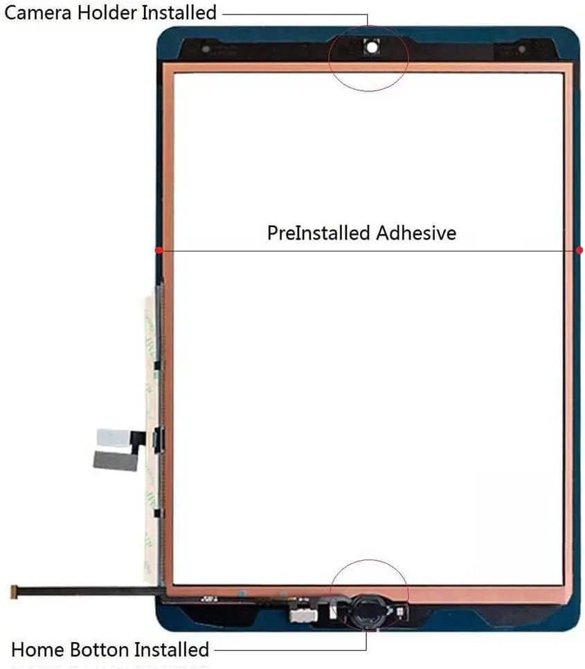 For iPad 9 9th Gen 2021 A2603 A2604 IPad9 10.2 LCD Outer Touch Screen Digitizer Front Glass Display Touch Panel Replacement