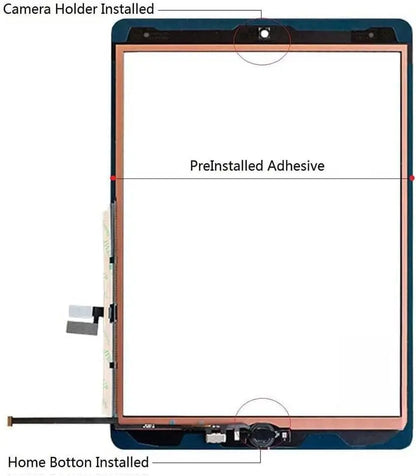 For iPad 9 9th Gen 2021 A2603 A2604 IPad9 10.2 LCD Outer Touch Screen Digitizer Front Glass Display Touch Panel Replacement
