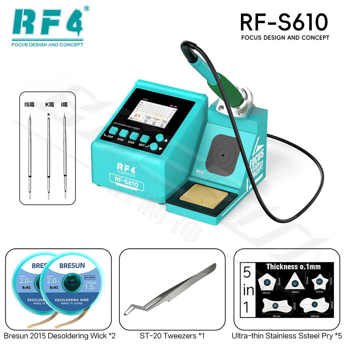 RF4 RF-S610 Soldering Station and Kit Options