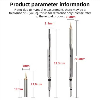 OSS C210-K1 0.1mm C210 Rapid Heating Replaceable Flying Wire Soldering Iron Tip For 210 Series Soldering Iron Handle